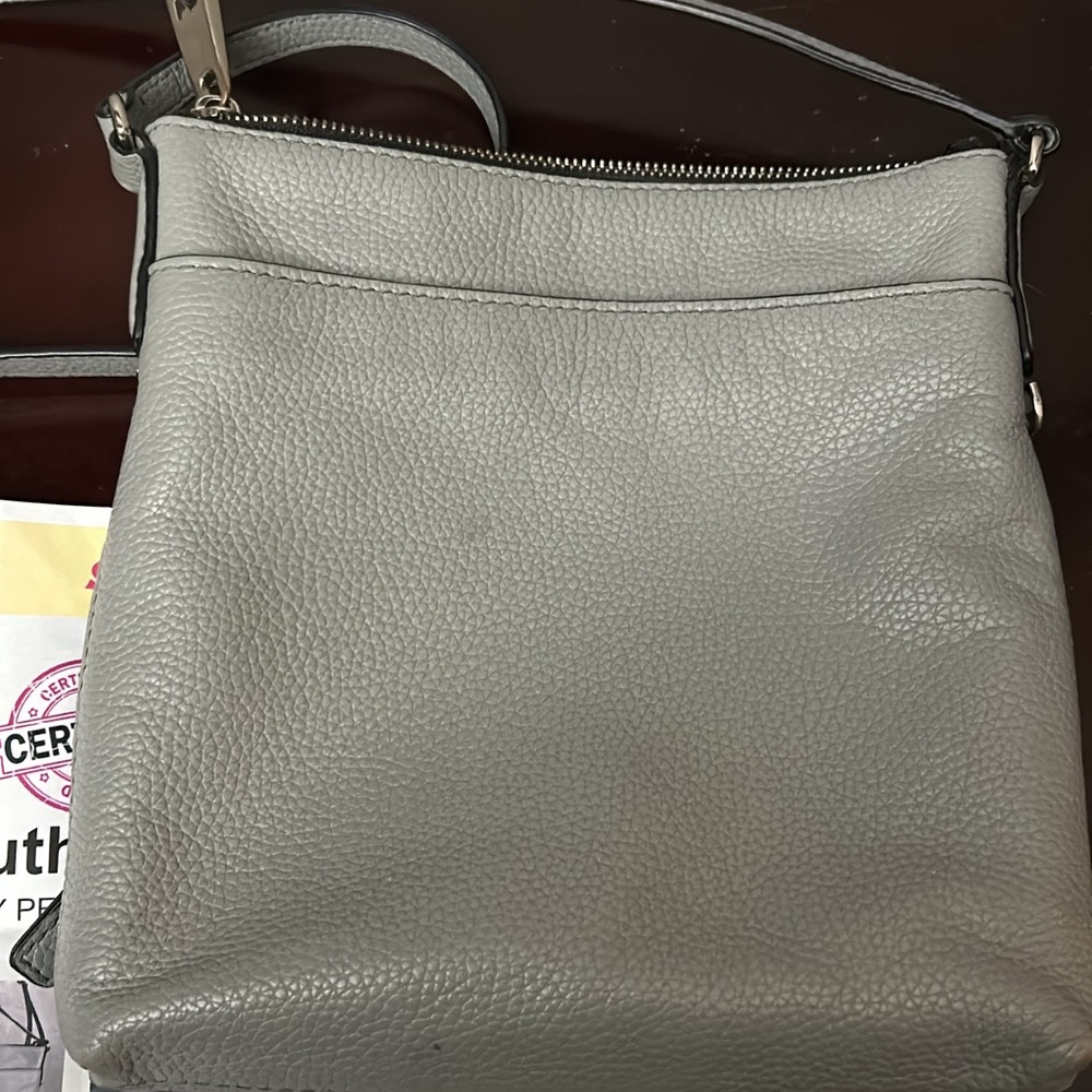 Marc Jacob’s Gray Leather  Crossbody Bag with Luxurious Texture
